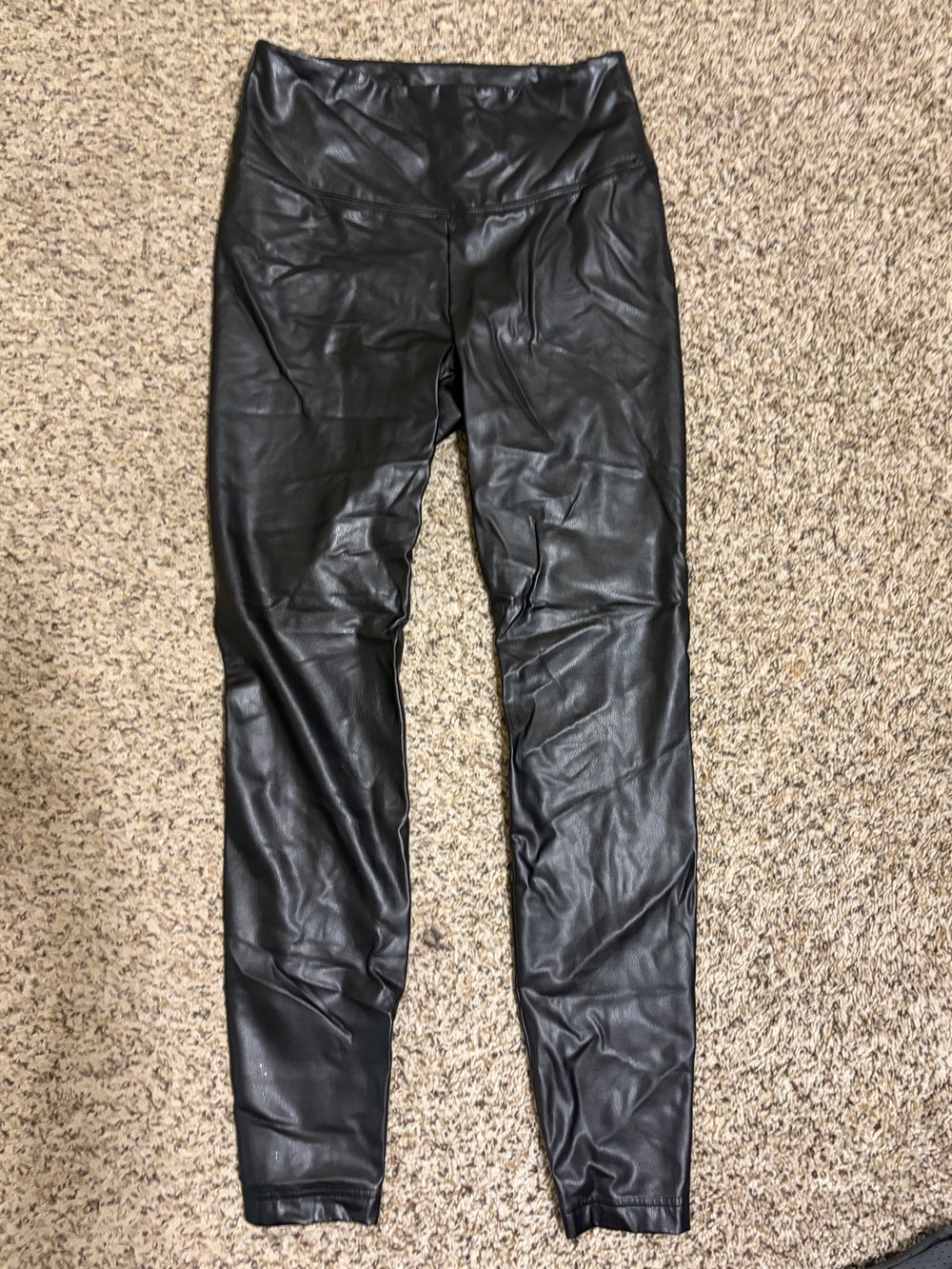 White House Black Market Black Faux Leather Leggings